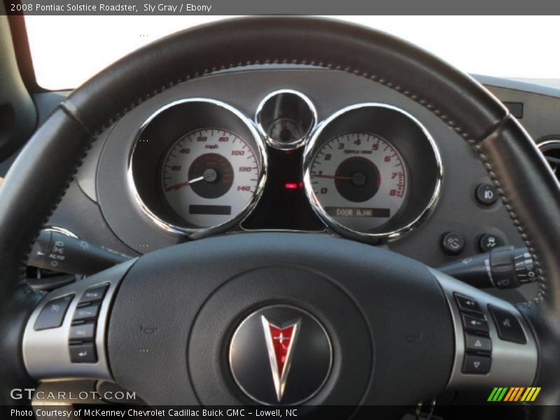 Sly Gray / Ebony 2008 Pontiac Solstice Roadster