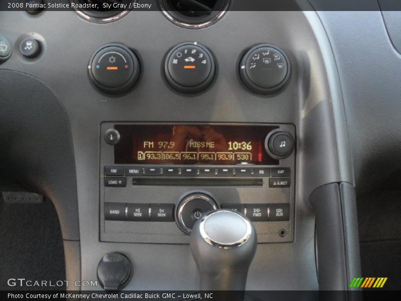 Sly Gray / Ebony 2008 Pontiac Solstice Roadster