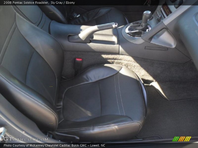 Sly Gray / Ebony 2008 Pontiac Solstice Roadster