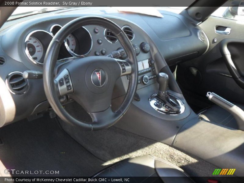 Sly Gray / Ebony 2008 Pontiac Solstice Roadster