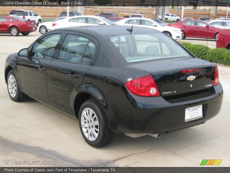 Black / Gray 2009 Chevrolet Cobalt LS Sedan