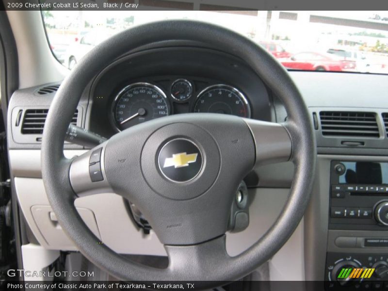 Black / Gray 2009 Chevrolet Cobalt LS Sedan