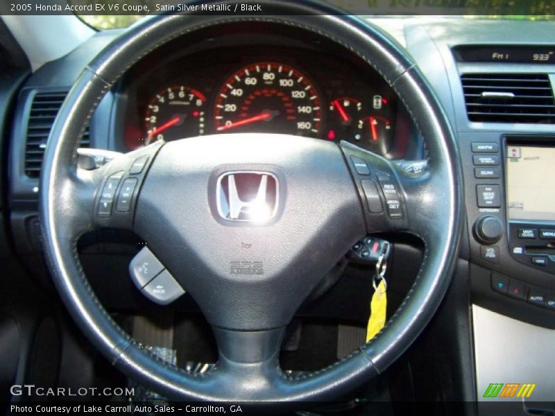 Satin Silver Metallic / Black 2005 Honda Accord EX V6 Coupe