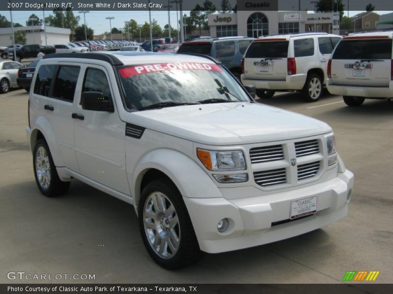 Stone White / Dark Slate Gray 2007 Dodge Nitro R/T