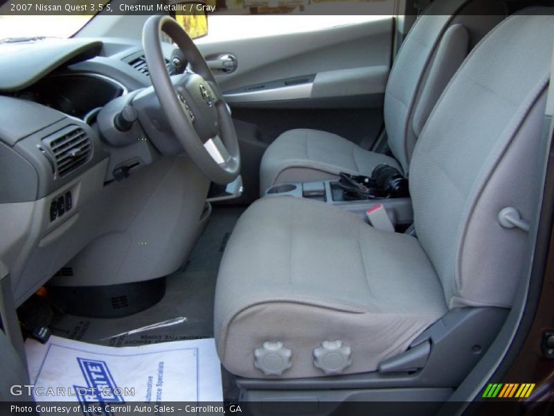 Chestnut Metallic / Gray 2007 Nissan Quest 3.5 S