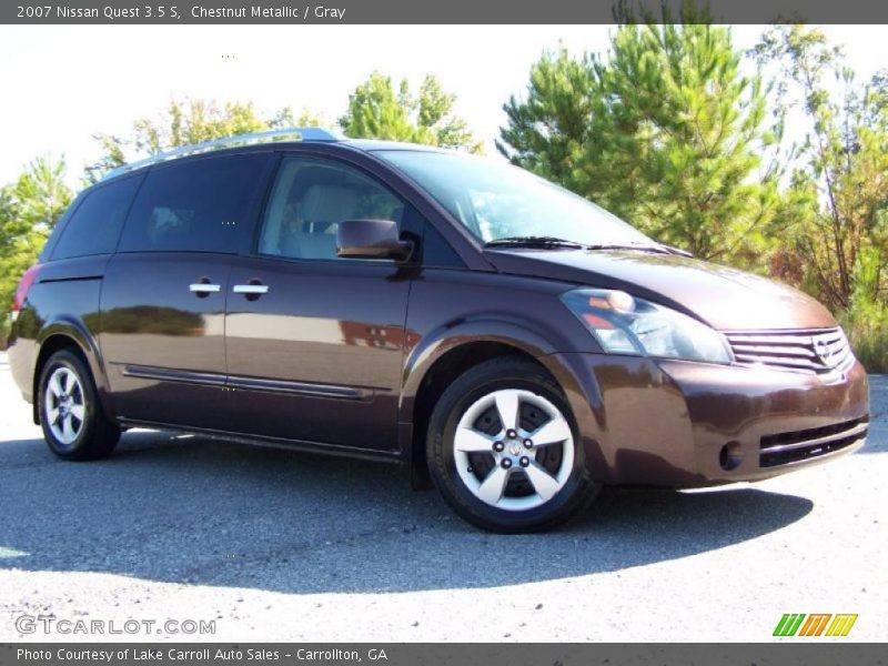 Chestnut Metallic / Gray 2007 Nissan Quest 3.5 S