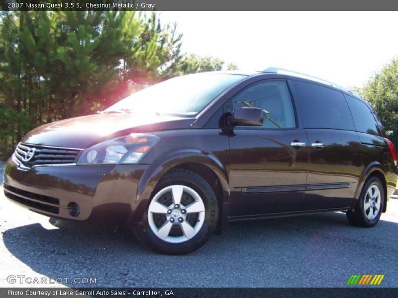 Chestnut Metallic / Gray 2007 Nissan Quest 3.5 S