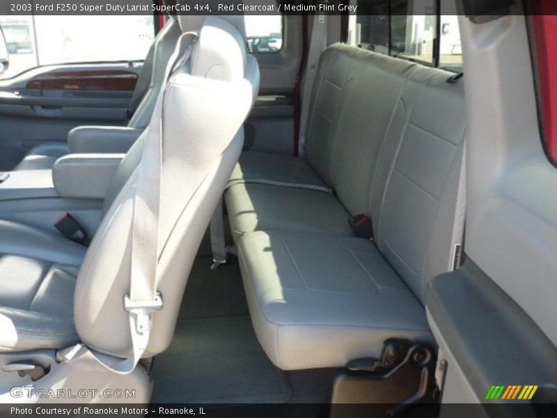 Red Clearcoat / Medium Flint Grey 2003 Ford F250 Super Duty Lariat SuperCab 4x4