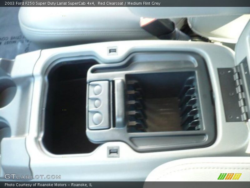Red Clearcoat / Medium Flint Grey 2003 Ford F250 Super Duty Lariat SuperCab 4x4
