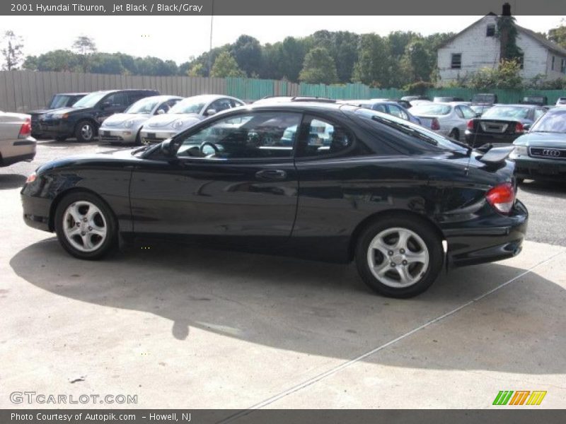Jet Black / Black/Gray 2001 Hyundai Tiburon