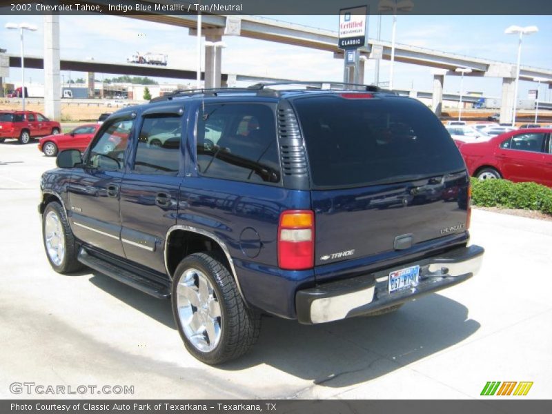 Indigo Blue Metallic / Tan/Neutral 2002 Chevrolet Tahoe