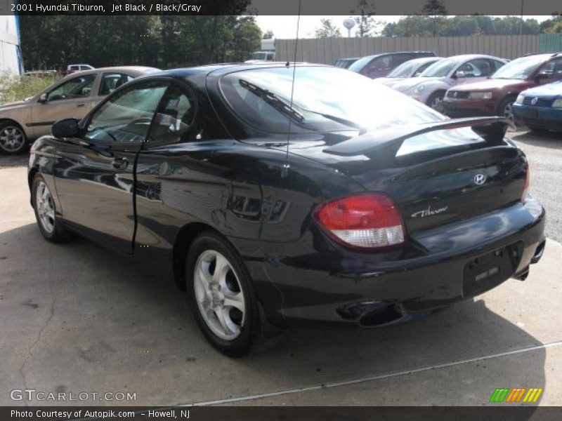Jet Black / Black/Gray 2001 Hyundai Tiburon