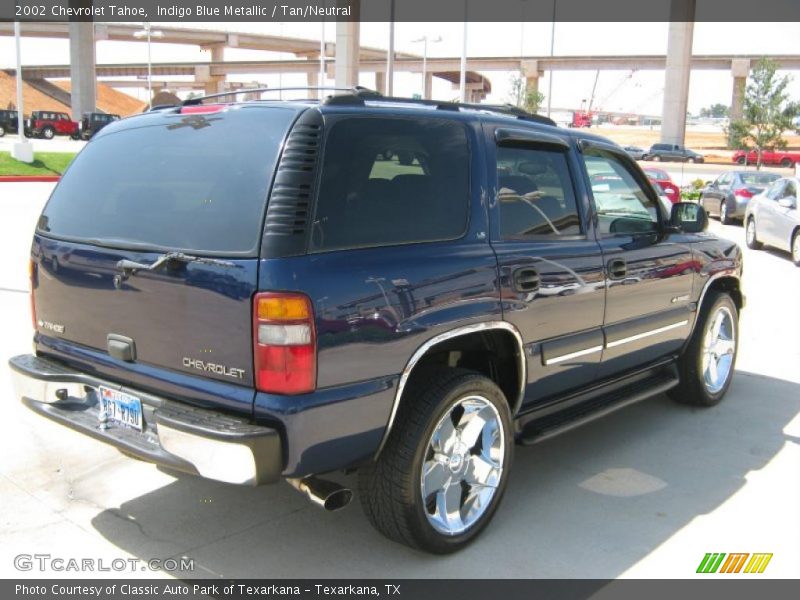 Indigo Blue Metallic / Tan/Neutral 2002 Chevrolet Tahoe