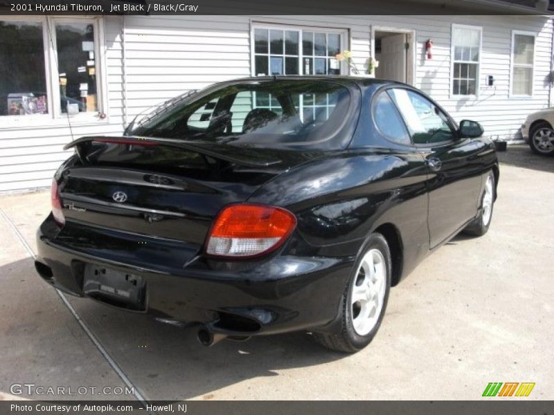Jet Black / Black/Gray 2001 Hyundai Tiburon