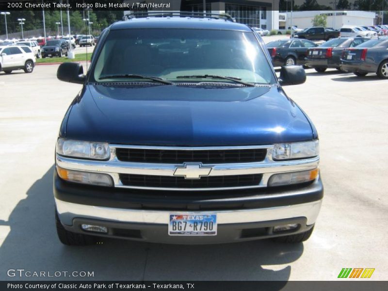 Indigo Blue Metallic / Tan/Neutral 2002 Chevrolet Tahoe