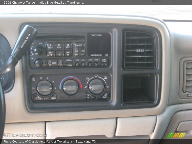 Indigo Blue Metallic / Tan/Neutral 2002 Chevrolet Tahoe