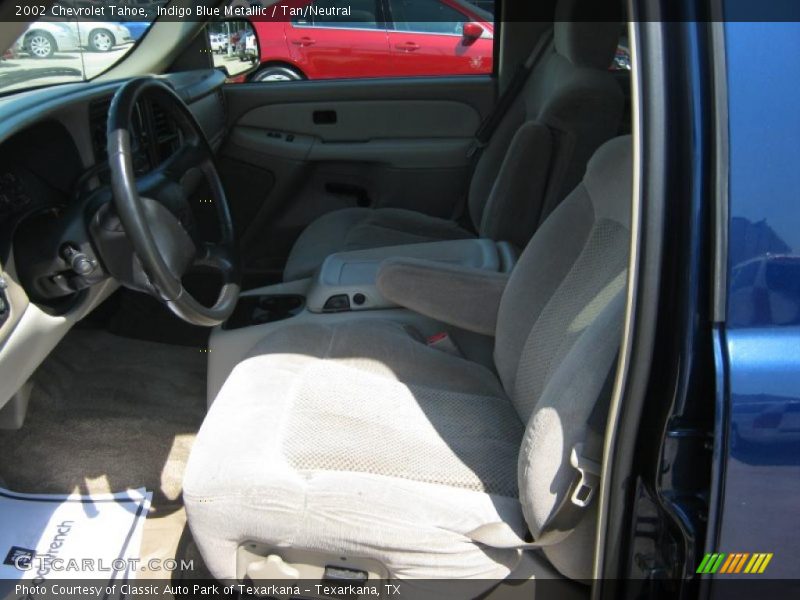 Indigo Blue Metallic / Tan/Neutral 2002 Chevrolet Tahoe