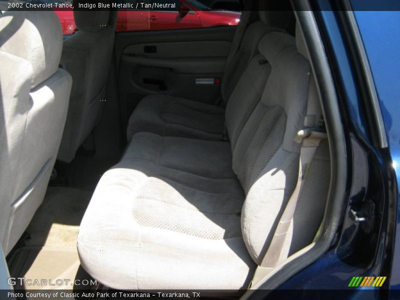 Indigo Blue Metallic / Tan/Neutral 2002 Chevrolet Tahoe