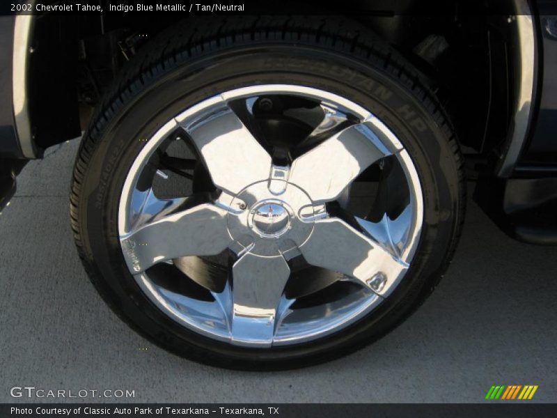 Indigo Blue Metallic / Tan/Neutral 2002 Chevrolet Tahoe