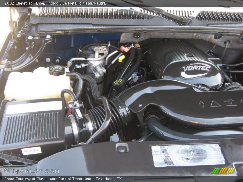 Indigo Blue Metallic / Tan/Neutral 2002 Chevrolet Tahoe