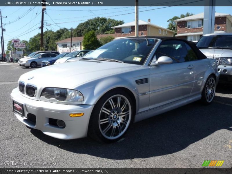Titanium Silver Metallic / Black 2002 BMW M3 Convertible