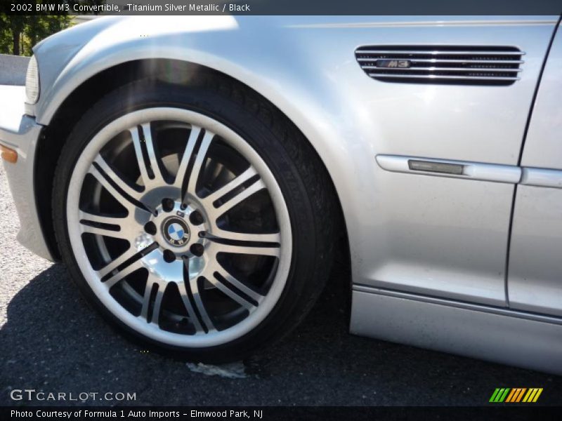 Titanium Silver Metallic / Black 2002 BMW M3 Convertible