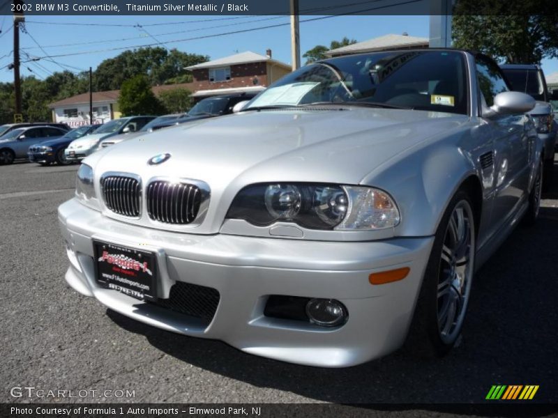 Titanium Silver Metallic / Black 2002 BMW M3 Convertible