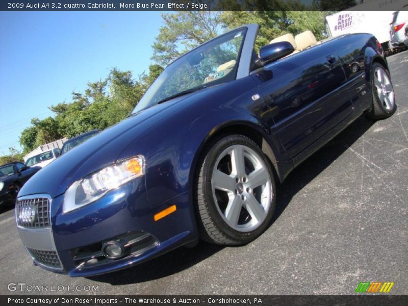 Moro Blue Pearl Effect / Beige 2009 Audi A4 3.2 quattro Cabriolet