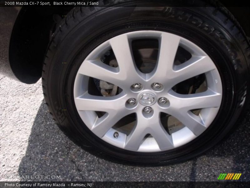 Black Cherry Mica / Sand 2008 Mazda CX-7 Sport