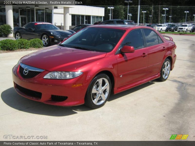 Redfire Metallic / Black 2003 Mazda MAZDA6 s Sedan