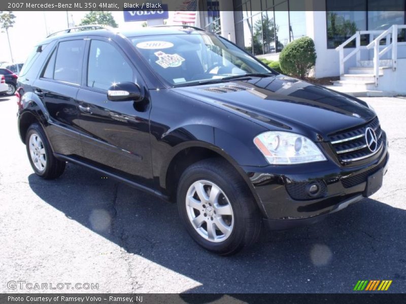 Black / Black 2007 Mercedes-Benz ML 350 4Matic