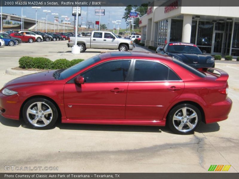 Redfire Metallic / Black 2003 Mazda MAZDA6 s Sedan