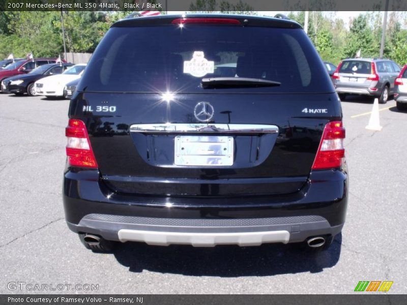 Black / Black 2007 Mercedes-Benz ML 350 4Matic