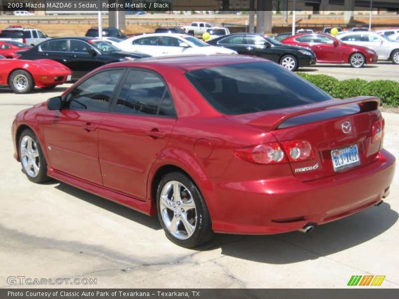 Redfire Metallic / Black 2003 Mazda MAZDA6 s Sedan