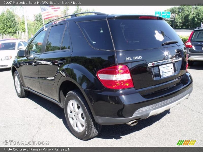 Black / Black 2007 Mercedes-Benz ML 350 4Matic