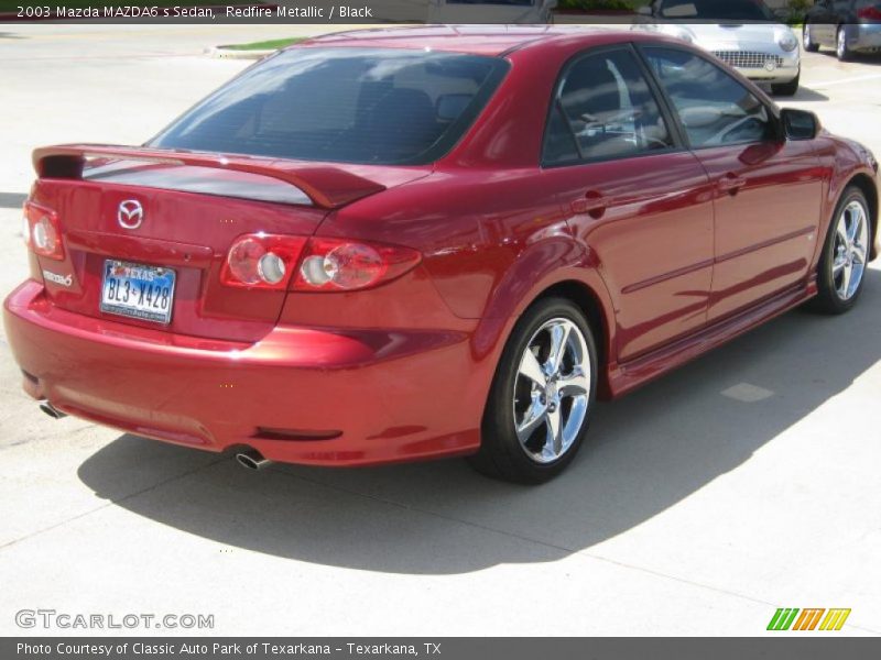 Redfire Metallic / Black 2003 Mazda MAZDA6 s Sedan