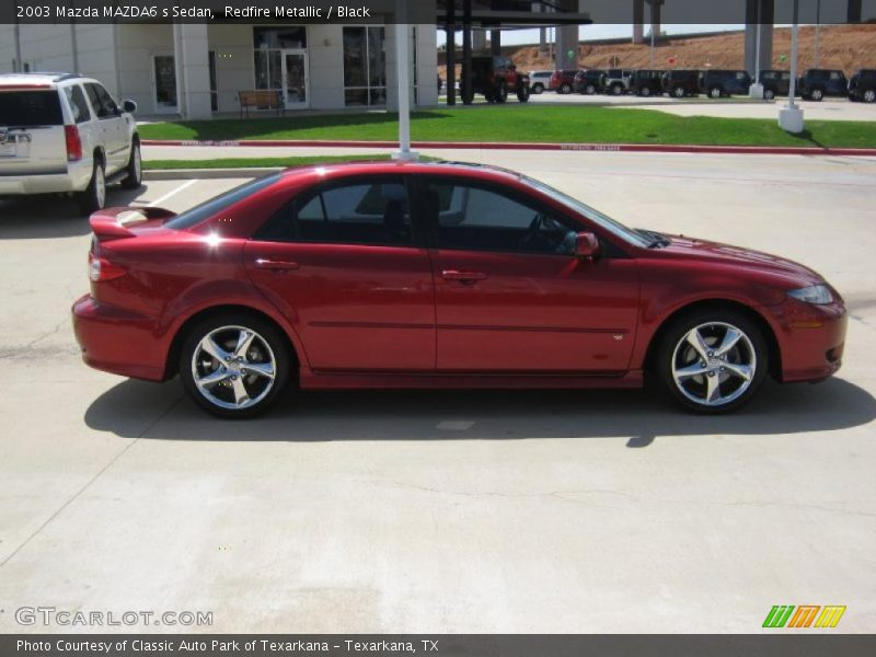 Redfire Metallic / Black 2003 Mazda MAZDA6 s Sedan
