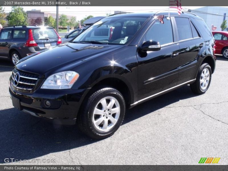 Black / Black 2007 Mercedes-Benz ML 350 4Matic