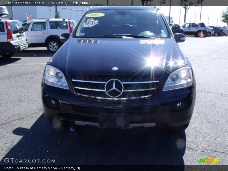 Black / Black 2007 Mercedes-Benz ML 350 4Matic