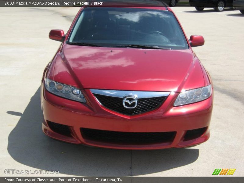 Redfire Metallic / Black 2003 Mazda MAZDA6 s Sedan