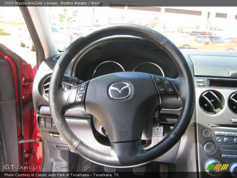 Redfire Metallic / Black 2003 Mazda MAZDA6 s Sedan