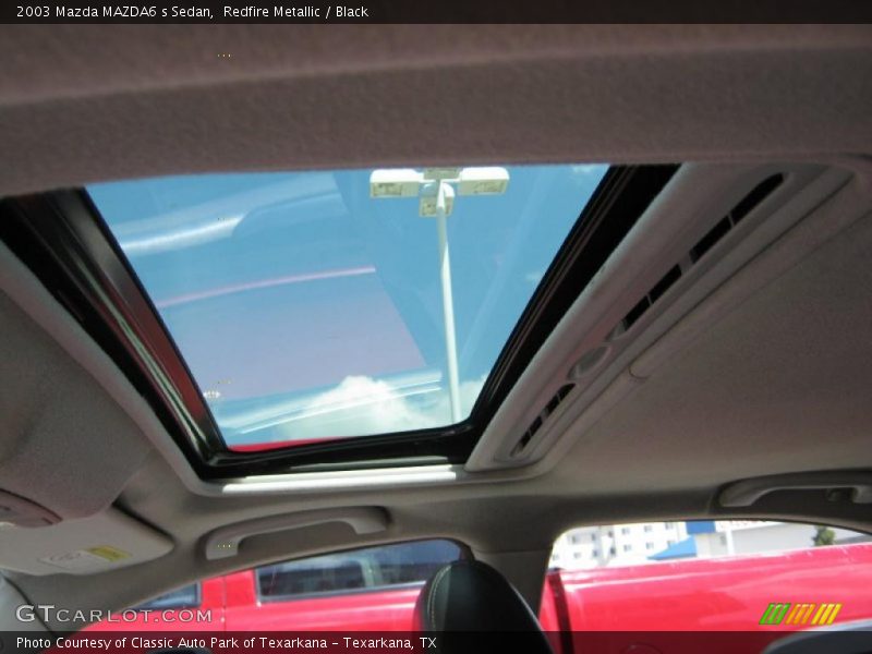 Redfire Metallic / Black 2003 Mazda MAZDA6 s Sedan