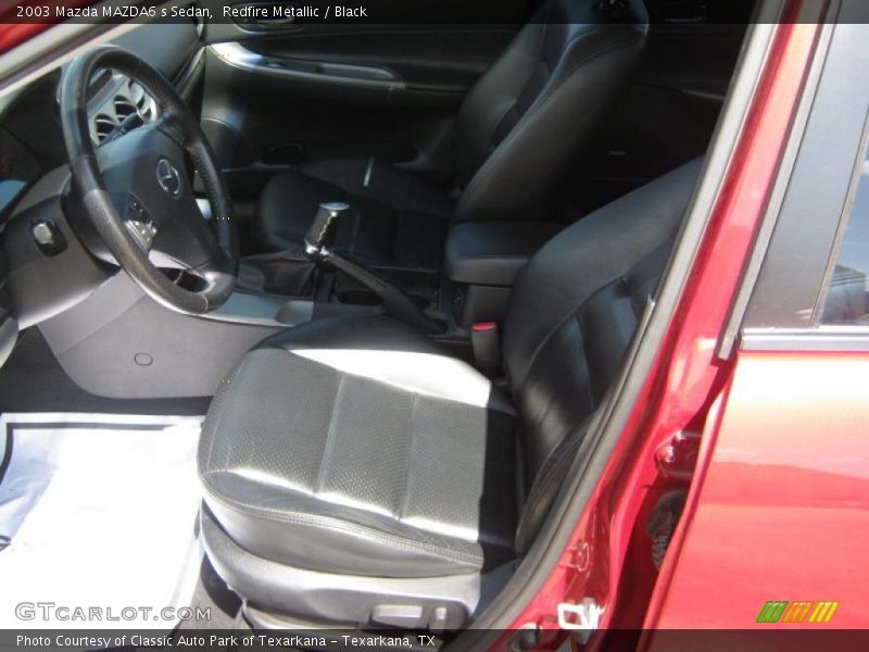 Redfire Metallic / Black 2003 Mazda MAZDA6 s Sedan