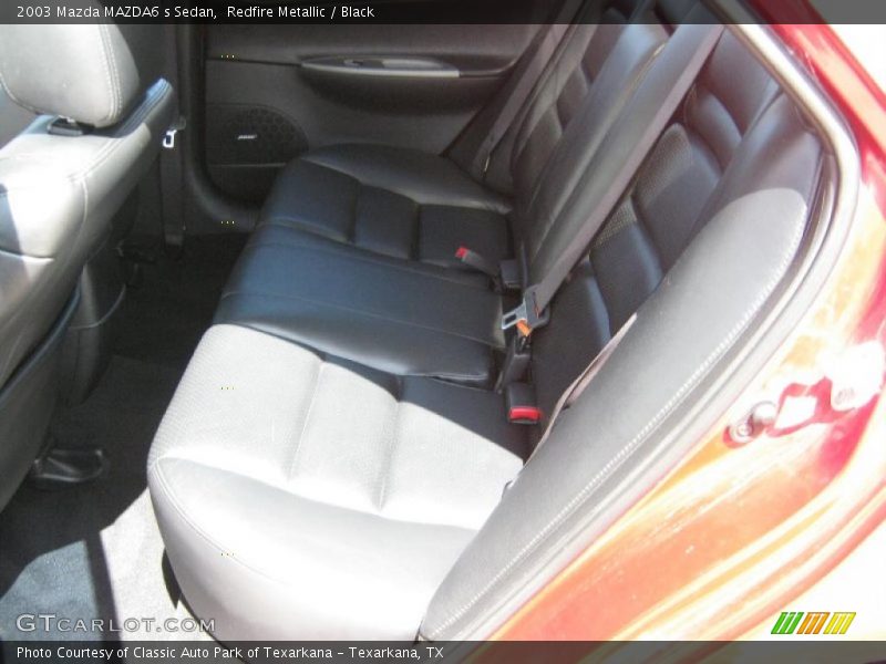 Redfire Metallic / Black 2003 Mazda MAZDA6 s Sedan