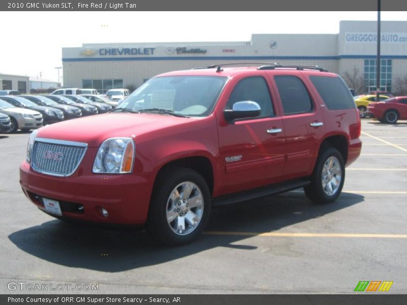 Fire Red / Light Tan 2010 GMC Yukon SLT