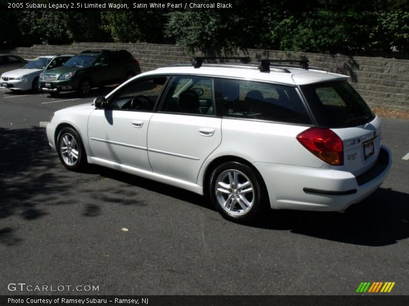 Satin White Pearl / Charcoal Black 2005 Subaru Legacy 2.5i Limited Wagon