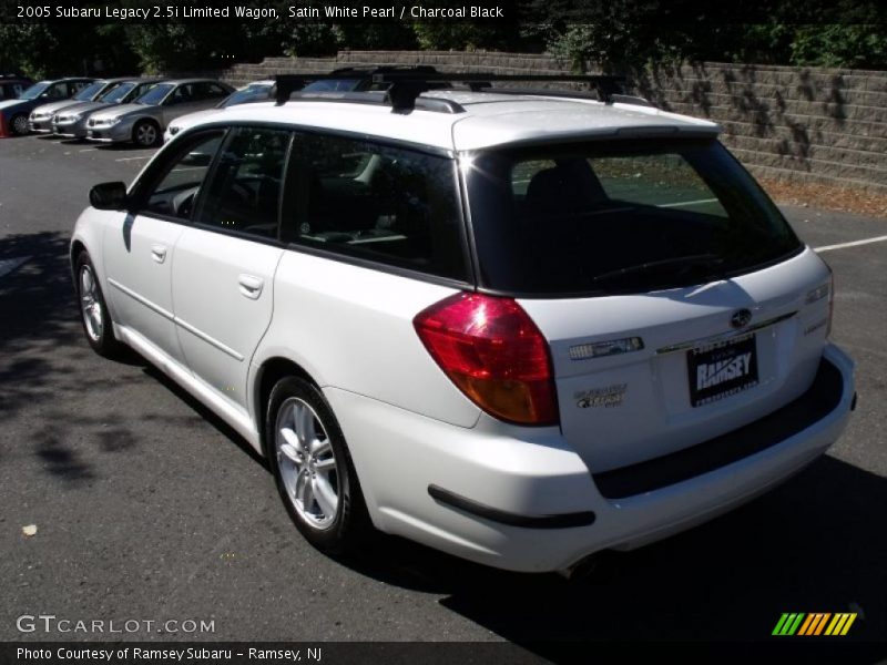 Satin White Pearl / Charcoal Black 2005 Subaru Legacy 2.5i Limited Wagon