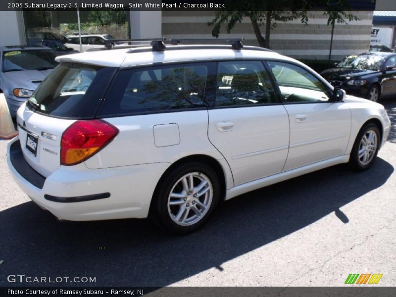 Satin White Pearl / Charcoal Black 2005 Subaru Legacy 2.5i Limited Wagon