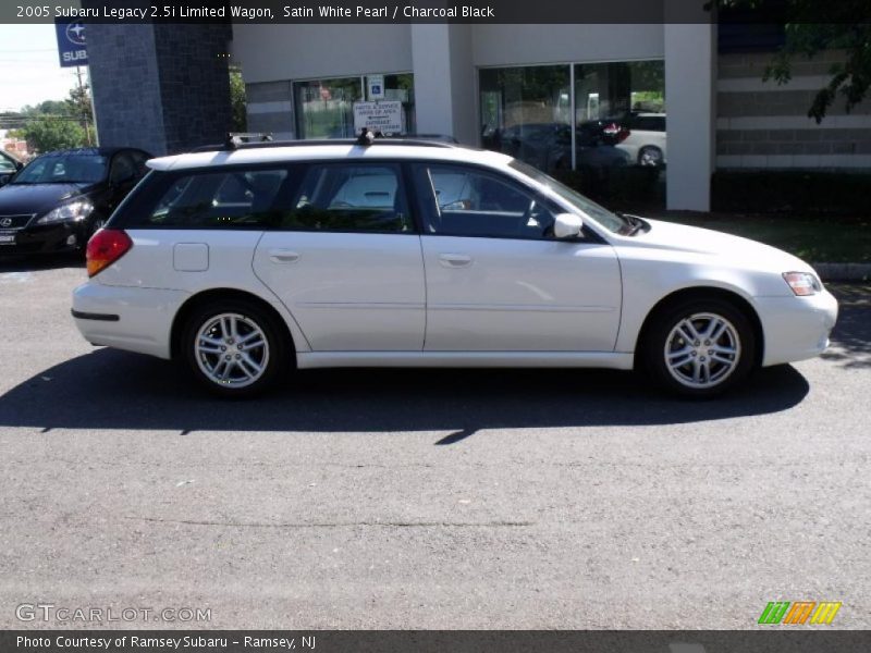 Satin White Pearl / Charcoal Black 2005 Subaru Legacy 2.5i Limited Wagon