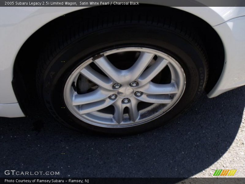 Satin White Pearl / Charcoal Black 2005 Subaru Legacy 2.5i Limited Wagon